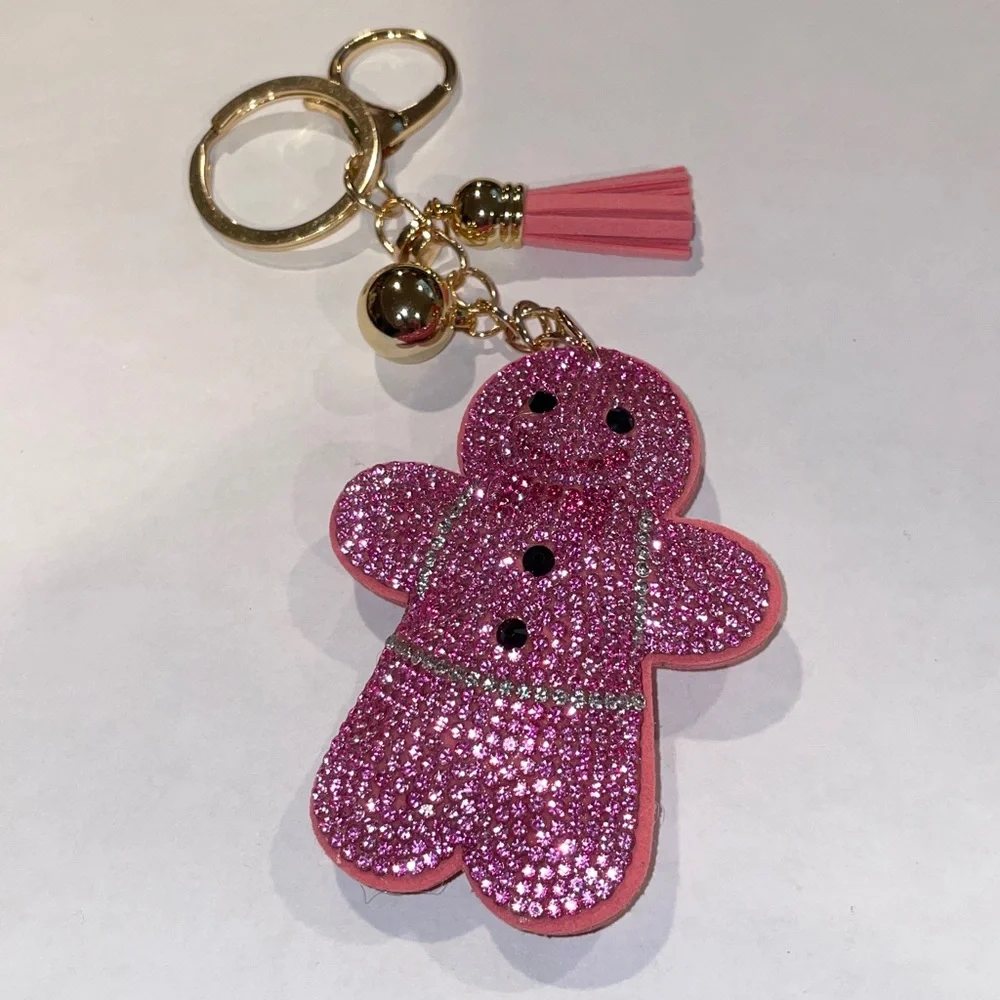 Elegant Gingerbread Bag or Key Charm